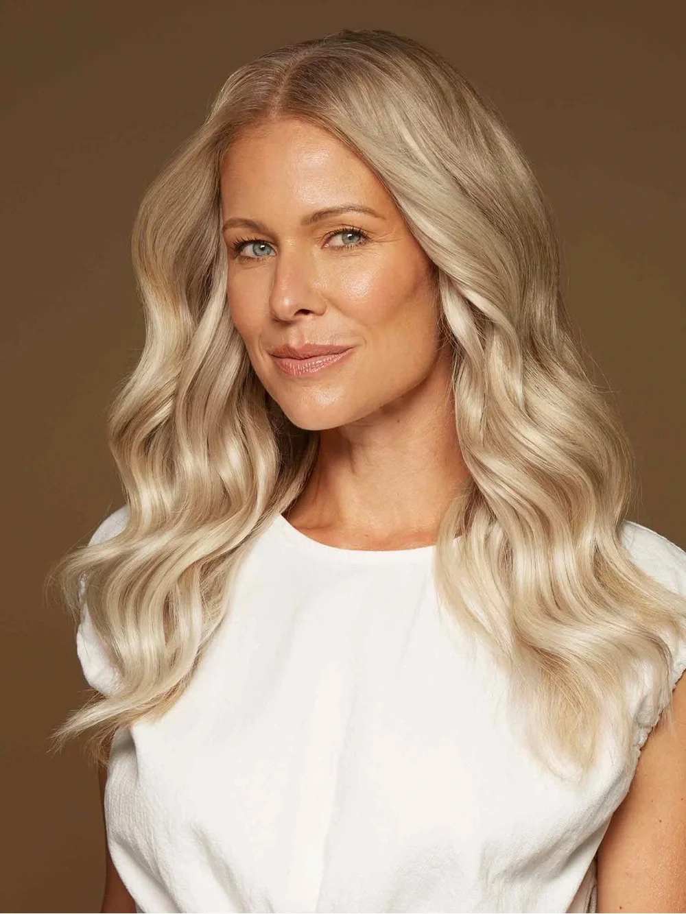Luxy blonde halo hair extension